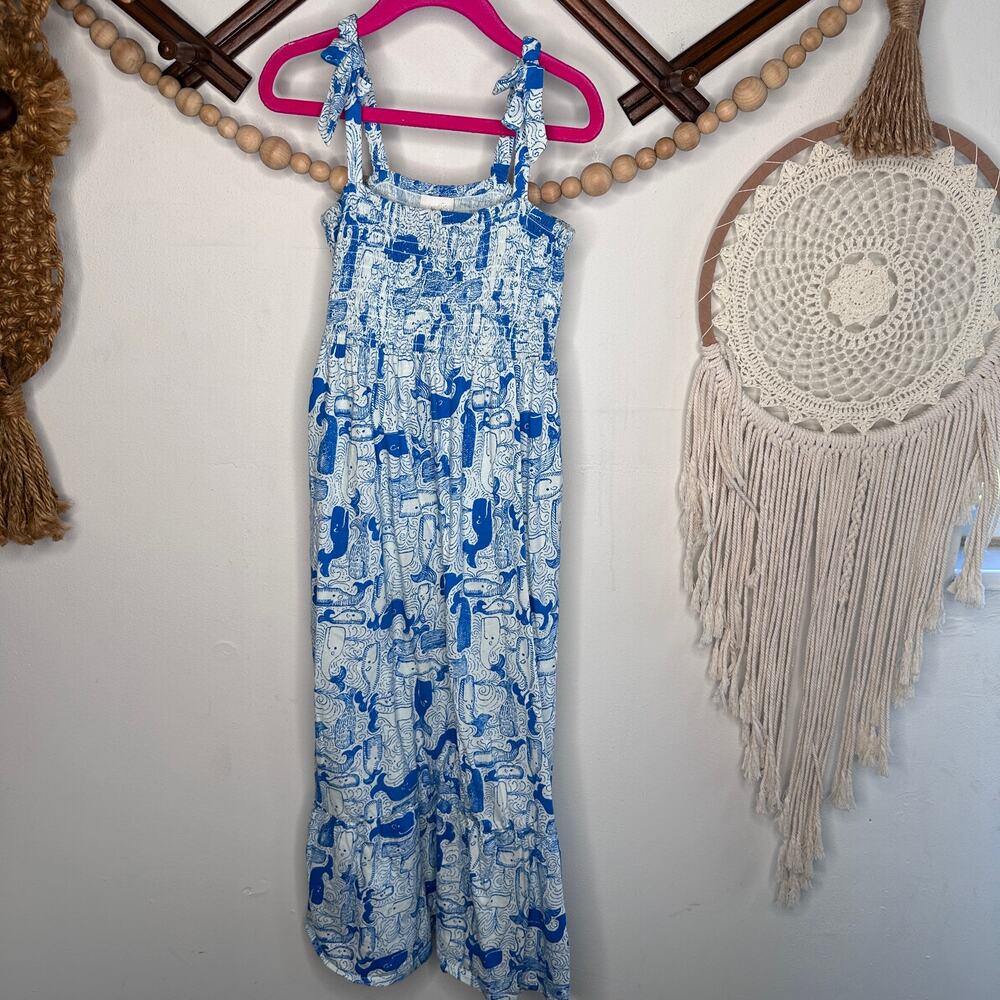 NEW Lilly Pulitzer Mini Kailua Nassau Blue Thar She Blows Maxi Dress